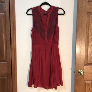 Miss Me Deep Red Dress